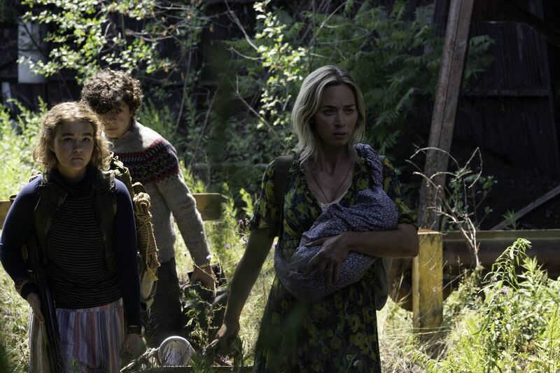 A Quiet Place Part II. Pictured: (L-R) Millicent Simmonds as Regan, Noah Jupe as Marcus, Emily Blunt as Evelyn. Picture: PA Photo/ © 2019 Paramount Pictures. A Quiet Place Part II. Pictured: (L-R) Millicent Simmonds as Regan, Noah Jupe as Marcus, Emily Blunt as Evelyn. Picture: PA Photo/ © 2019 Paramount Pictures.