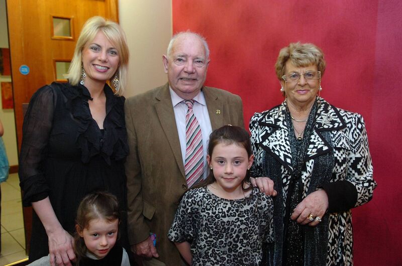 Majella Falvey with children Chloe and Rebecca and Tim and Bina Falvey attending a fundraising fashion show in 2013. Picture: Larry Cummins. Majella Falvey with children Chloe and Rebecca and Tim and Bina Falvey attending a fundraising fashion show in 2013. Picture: Larry Cummins.