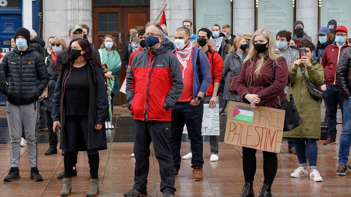 Solidarity rally held in Cork city in support of Palestine