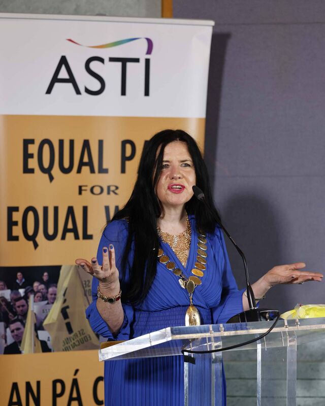 Ann Piggott, ASTI President Picture: Dave Cullen.