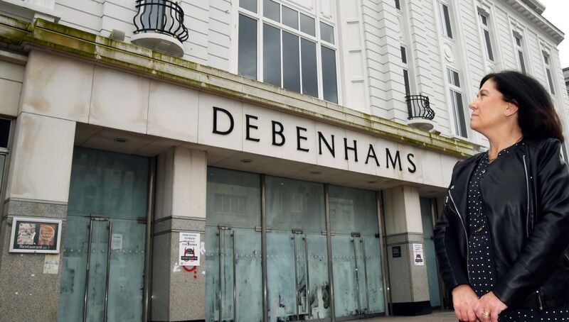 Valerie Conlon, shop steward, one of the ex-Debenhams workers outside the former Debenhams store on Patrick St., Cork, at the end of their 406 day struggle for justice. Picture Denis Minihane. Valerie Conlon, shop steward, one of the ex-Debenhams workers outside the former Debenhams store on Patrick St., Cork, at the end of their 406 day struggle for justice. Picture Denis Minihane.