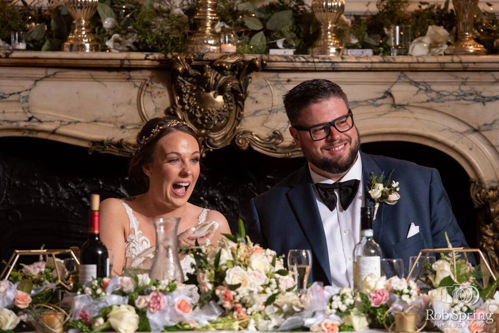 The couple had their wedding reception at The Briarcliff Manor in New York.