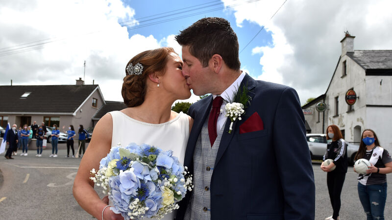 WATCH: Wedding bells in Berrings as Cork legend Rena Buckley marries Páidí Collins