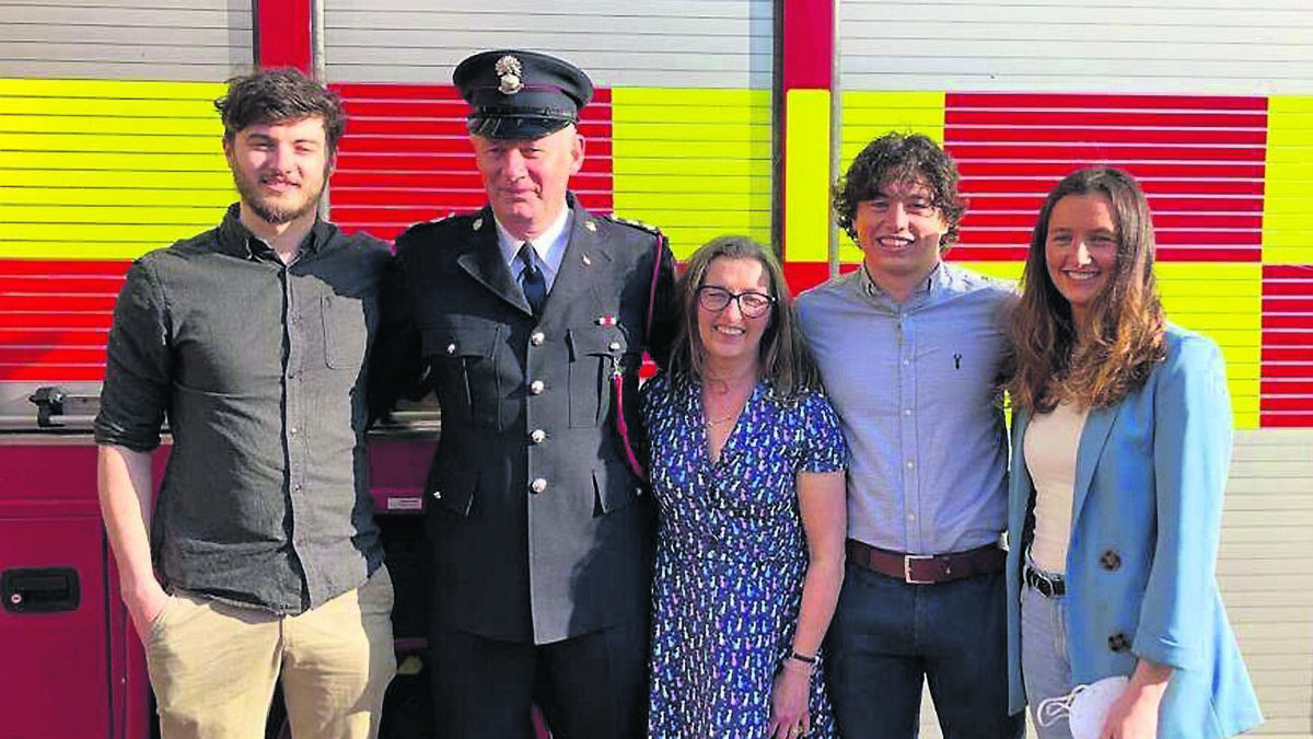 Cork fireman Brian retires after 33-year service