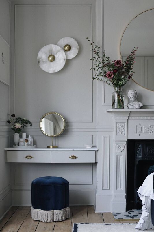 No 17 House's grey walls and ceiling. Picture: PA Photo/Sarah-Louise Marks.