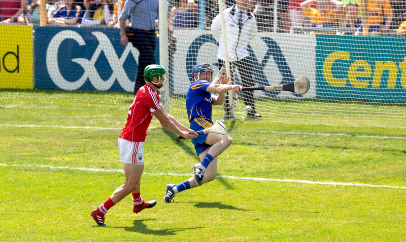 Seamus Harnedy scores a goal past Clare's goalkeeper Donal Tuohy with a Fitzgeralds 'Lam-Hurl' in 2018. Picture: INPHO/Morgan Treacy Seamus Harnedy scores a goal past Clare's goalkeeper Donal Tuohy with a Fitzgeralds 'Lam-Hurl' in 2018. Picture: INPHO/Morgan Treacy