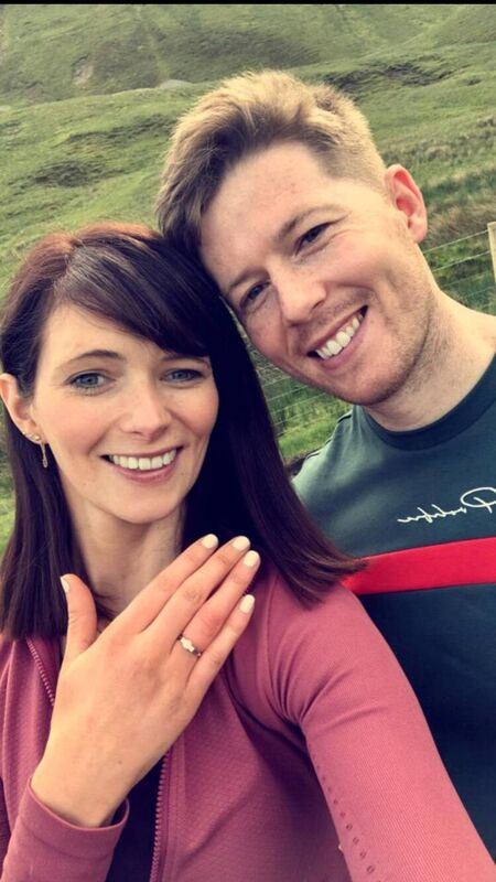 Tadhg Twomey and Joanne Supple, who got engaged last weekend.