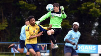 Michael O'Neill keeps Douglas Hall at bay for Avondale in U18 Premier tie
