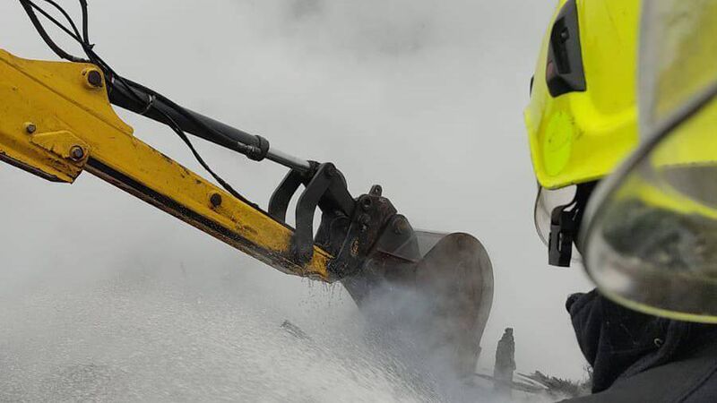Fire crews deal with large bonfire in Cork city