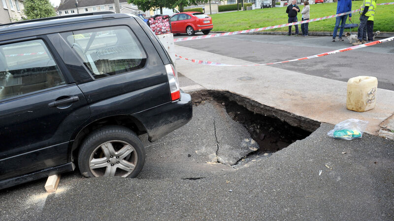 WATCH: Family evacuated because of Blackrock sinkhole being put up in hotel tonight WATCH: Family evacuated because of Blackrock sinkhole being put up in hotel tonight
