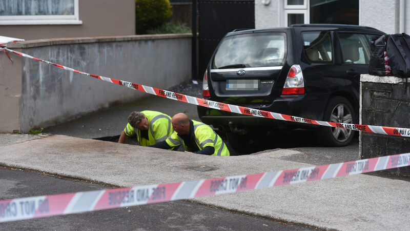 Family evacuated because of sinkhole in Blackrock housing estate Family evacuated because of sinkhole in Blackrock housing estate