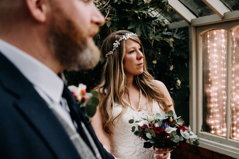 Saying their vows. Saying their vows.