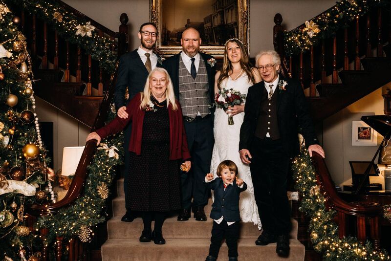 It was an intimate affair, with only close family attending. It was an intimate affair, with only close family attending.