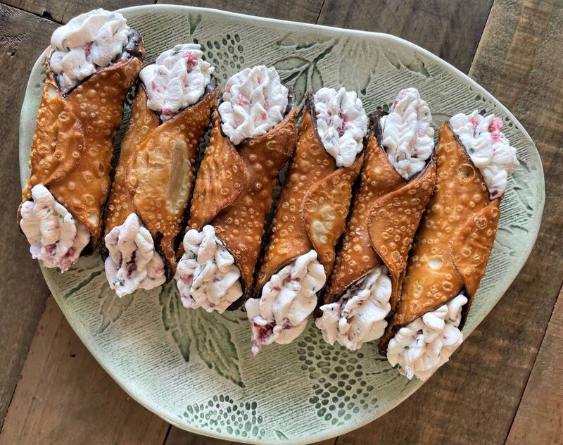 Ricotta and Raspberry Cannoli Picture: Kate Ryan Ricotta and Raspberry Cannoli Picture: Kate Ryan