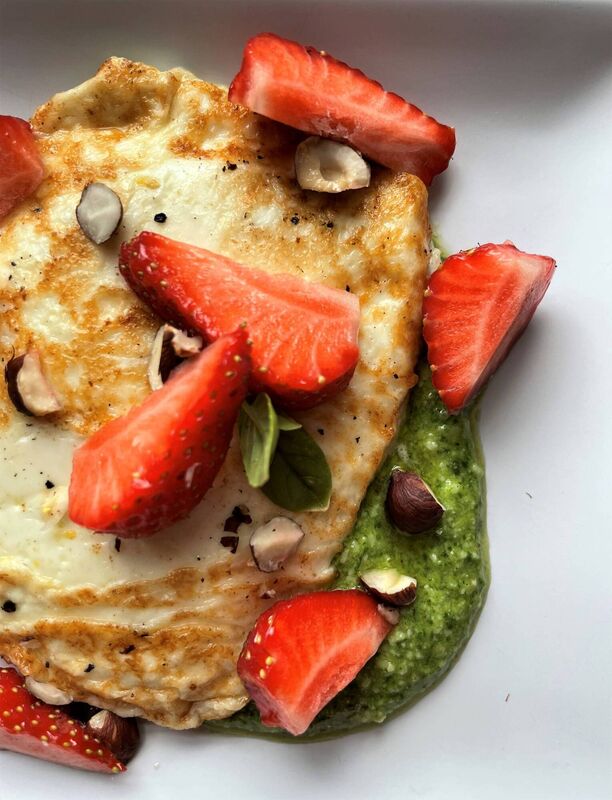 Halloumi Strawberry and Basil Salad Picture: Kate Ryan Halloumi Strawberry and Basil Salad Picture: Kate Ryan