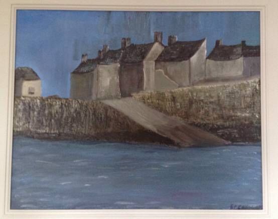 Eddie Cahill's seaside paintings which were inspired by those childhood days in Crosshaven. 