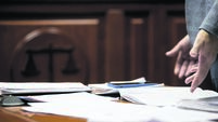 trial in the courtroom of the Russian court