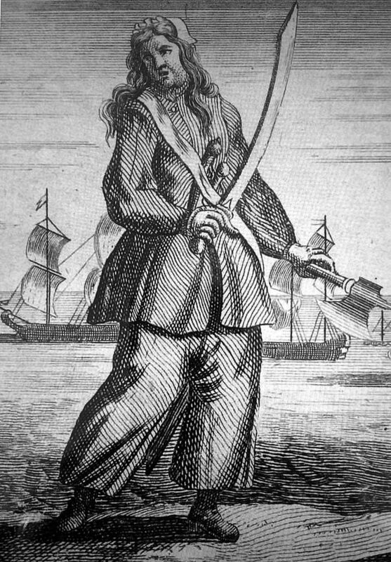 Anne Bonny: from Charles Johnson (1724) A General History of the Pirates. 