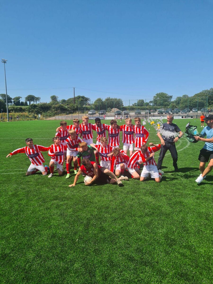 The Castleview U13 Premier League team that won the Roy Keane League title recently. The Castleview U13 Premier League team that won the Roy Keane League title recently.