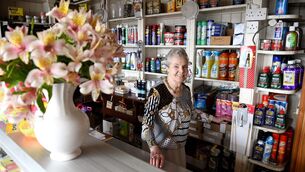<p>Marie Power in Power's general store, Crosshaven, Co. Cork.</p>