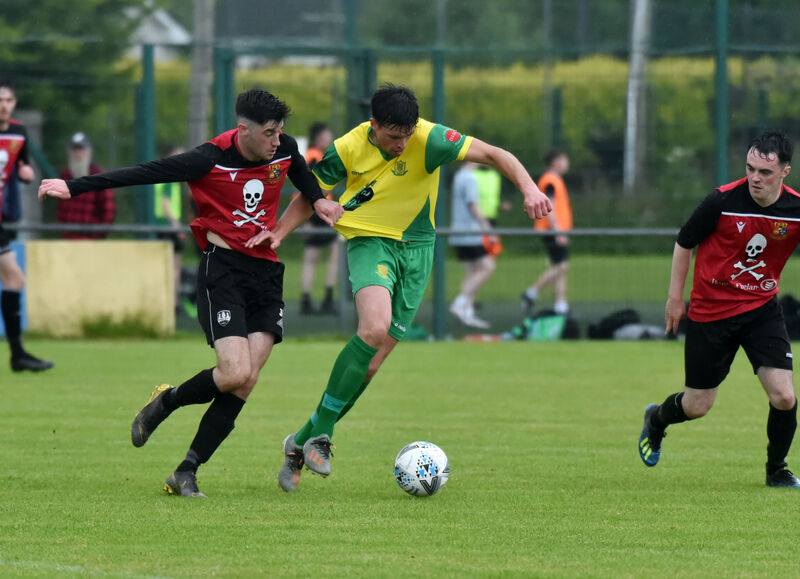 Rockmount's Niall Hanley is tackled by UCC's Rory Doyle during the Keane Cup at Rockmount Park recently. Picture: Eddie O'Hare Rockmount's Niall Hanley is tackled by UCC's Rory Doyle during the Keane Cup at Rockmount Park recently. Picture: Eddie O'Hare