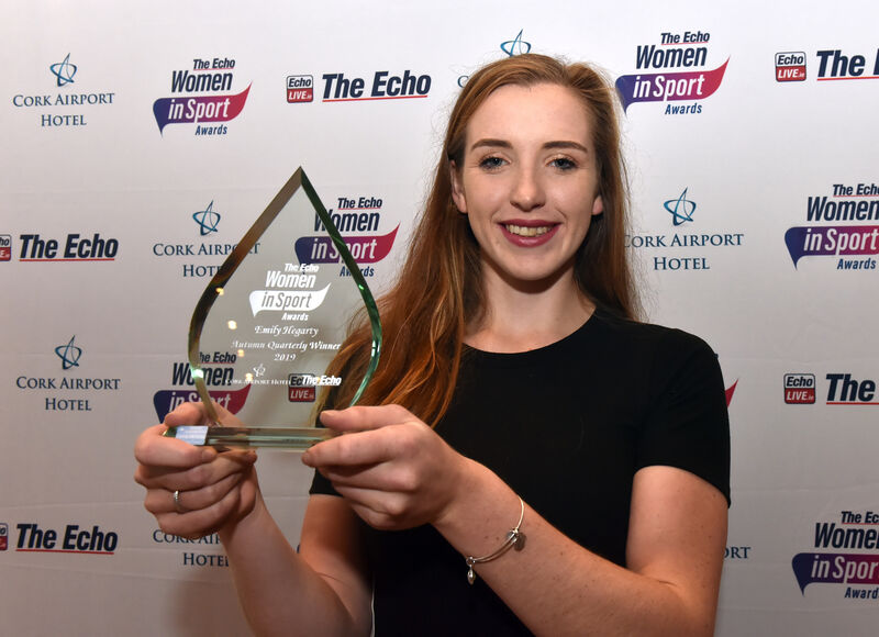 Emily Hegarty of Skibbereen and UCC Rowing Club when she was a winner of The Echo Women In Sport award in 2019. 	Picture: Eddie O'Hare