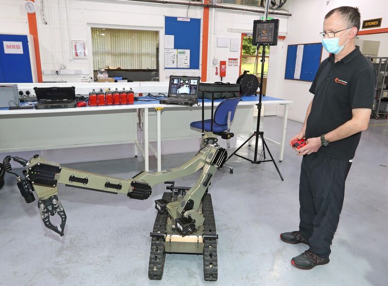  Ray Byrne, ICP New Tech staff with the new Avenger ROV. Picture: Jim Coughlan.