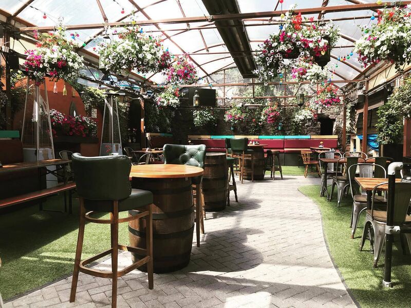 The Franciscan Well Beer Garden. The Franciscan Well Beer Garden.