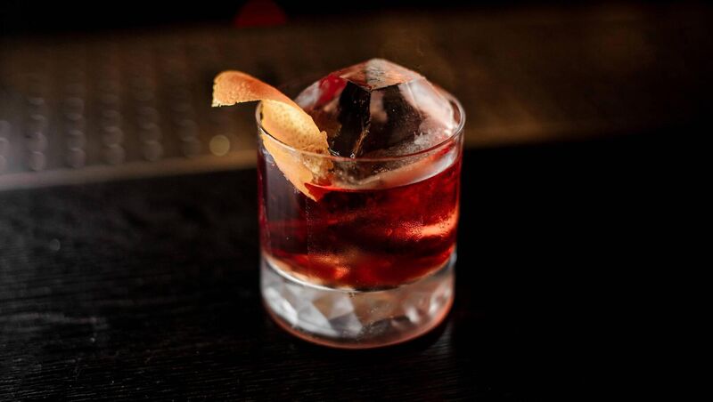 A Boulevardier cocktail from Cask. A Boulevardier cocktail from Cask.