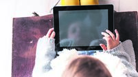 Using tablet