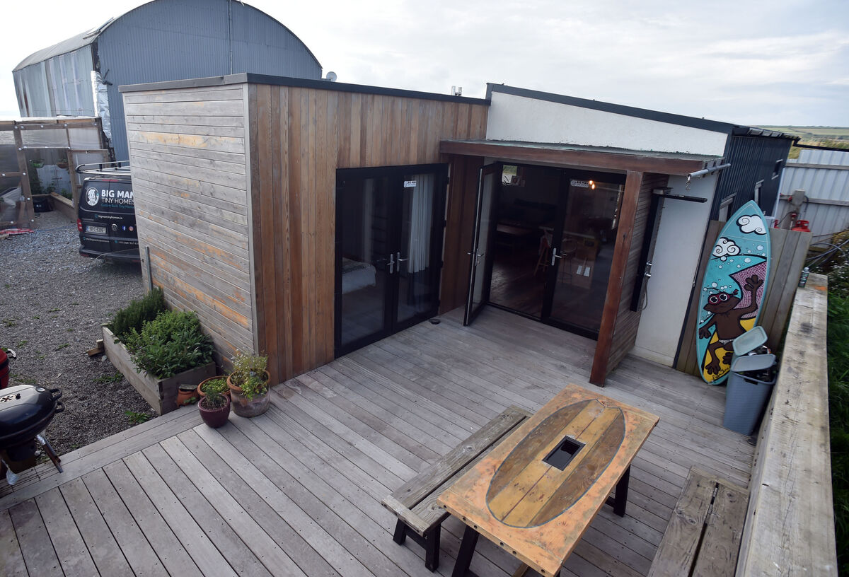 The show house for Big Man Tiny homes Picture: Eddie O'Hare The show house for Big Man Tiny homes Picture: Eddie O'Hare