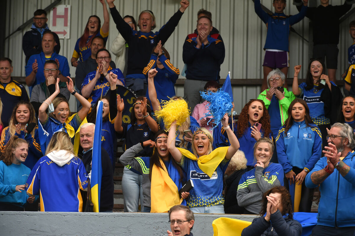 Lisgoold supporters celebrate after they defeated Harbour Rovers. Picture: Larry Cummins. Lisgoold supporters celebrate after they defeated Harbour Rovers. Picture: Larry Cummins.