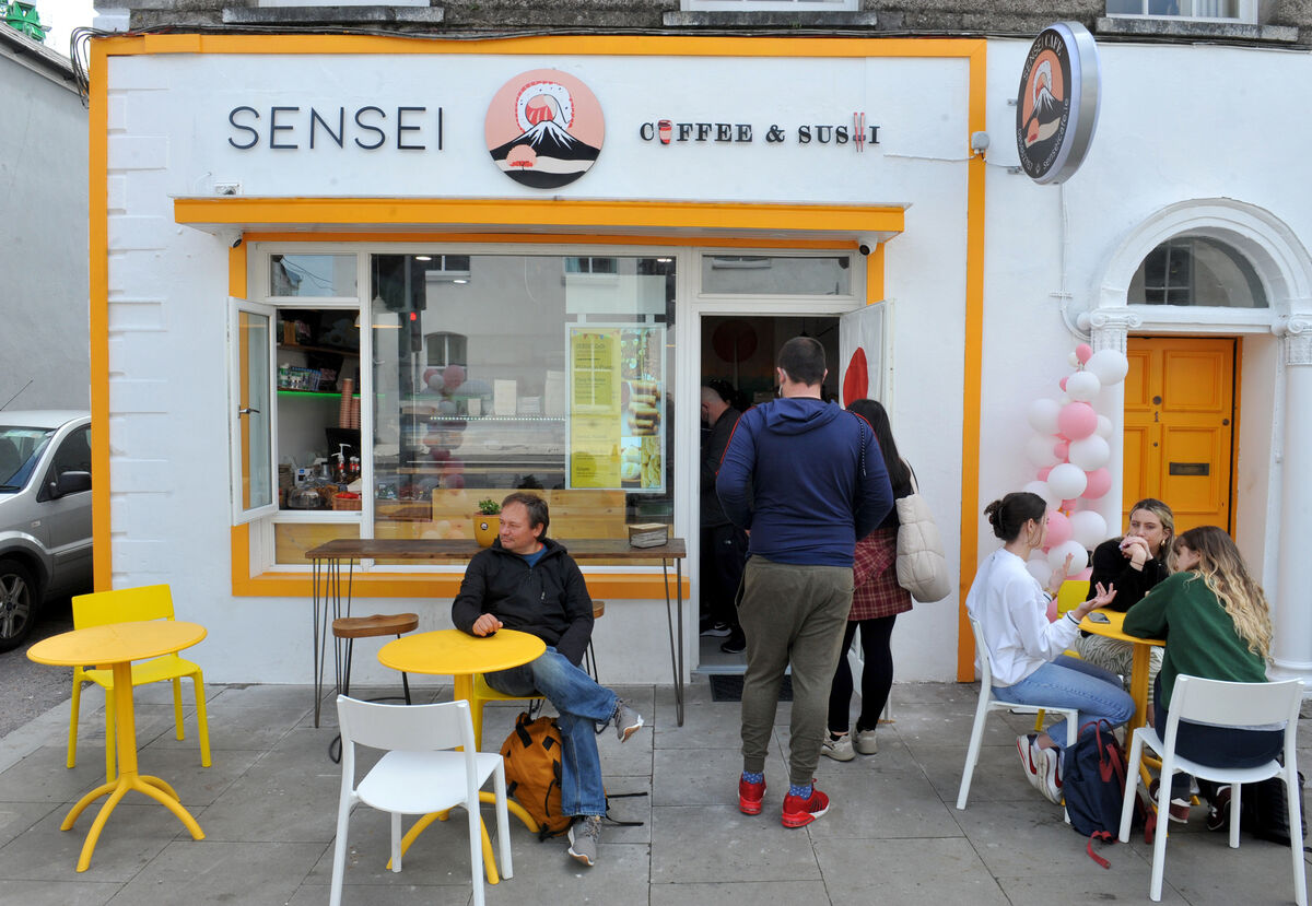 People seated and queuing at Sensei Coffee & Sushi cafe. Mardyke Street, Cork. Pic: Larry Cummins People seated and queuing at Sensei Coffee & Sushi cafe. Mardyke Street, Cork. Pic: Larry Cummins