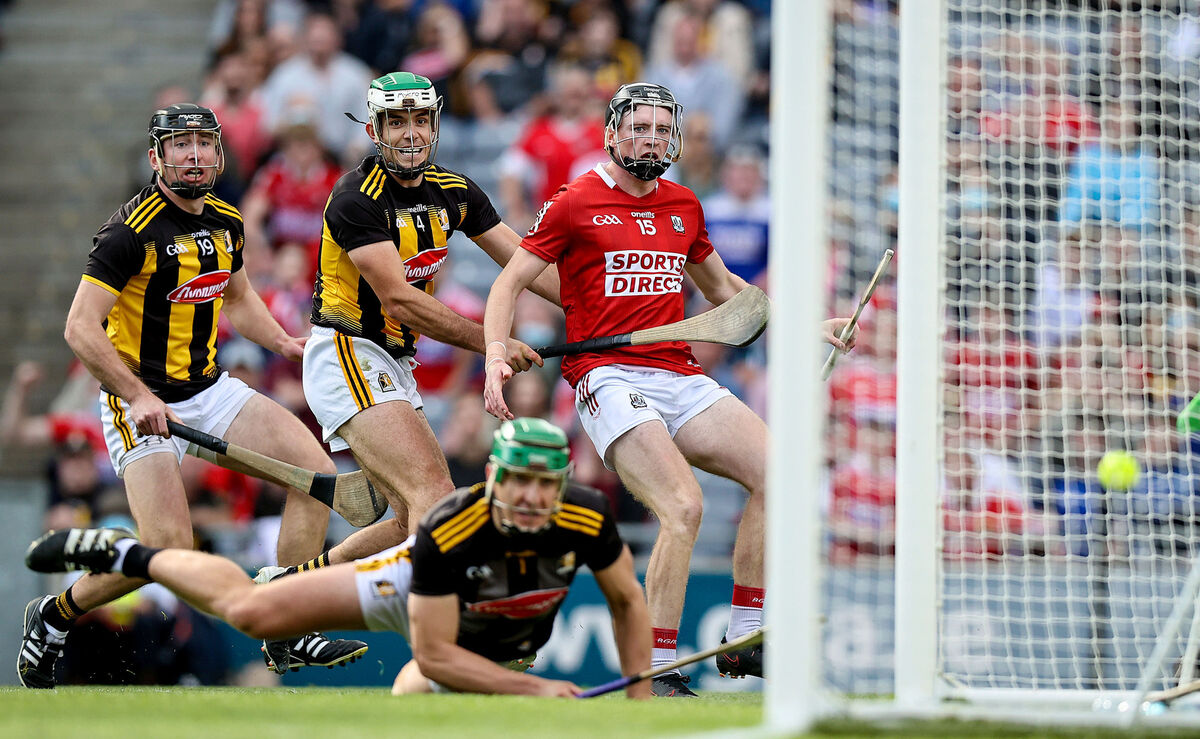 Cork's Jack O'Connor scores a goal against Kilkenny to swing the semi-final. Picture: INPHO/Tommy Dickson
