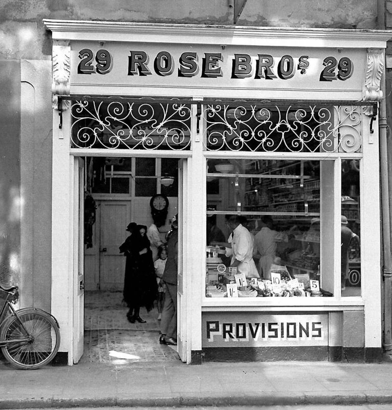 Rose Brothers butchers at 29, MacCurtain Street, Cork, in July, 1935