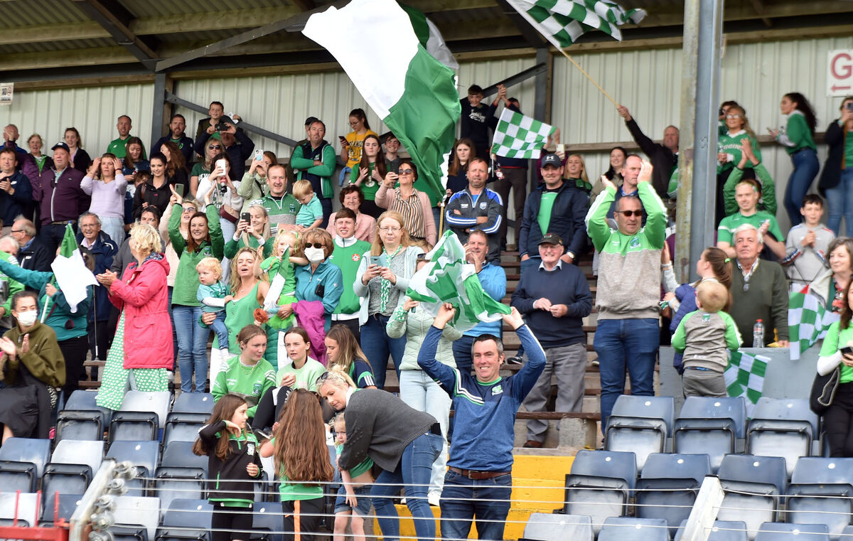 Araglen supporters celebrate after defeating Freemount in the Co-Op Superstores J'B' HC 2020 final at Pairc Ui Rinn . Picture: Eddie O'Hare Araglen supporters celebrate after defeating Freemount in the Co-Op Superstores J'B' HC 2020 final at Pairc Ui Rinn . Picture: Eddie O'Hare