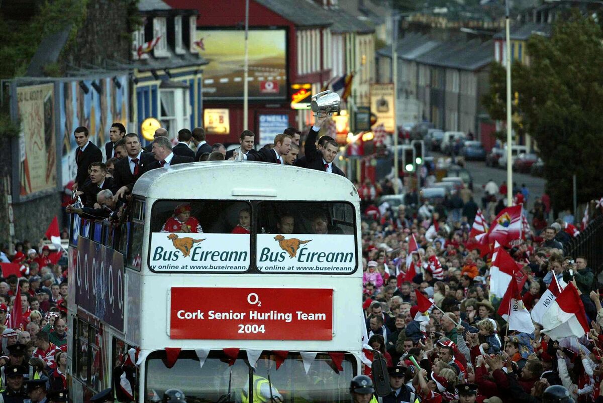 Cork All Ireland Hurling Champions homecoming, September 13, 2004. Credit: INPHO/Morgan Treacy