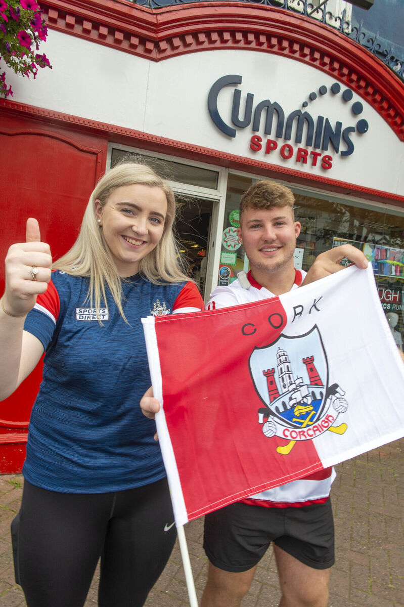 Supporting Cork in the All Ireland Hurling Final are Madison Parle and Matthew Lambe, Midelton, Co. Cork.Pic Michael Mac Sweeney/Provision Supporting Cork in the All Ireland Hurling Final are Madison Parle and Matthew Lambe, Midelton, Co. Cork.Pic Michael Mac Sweeney/Provision
