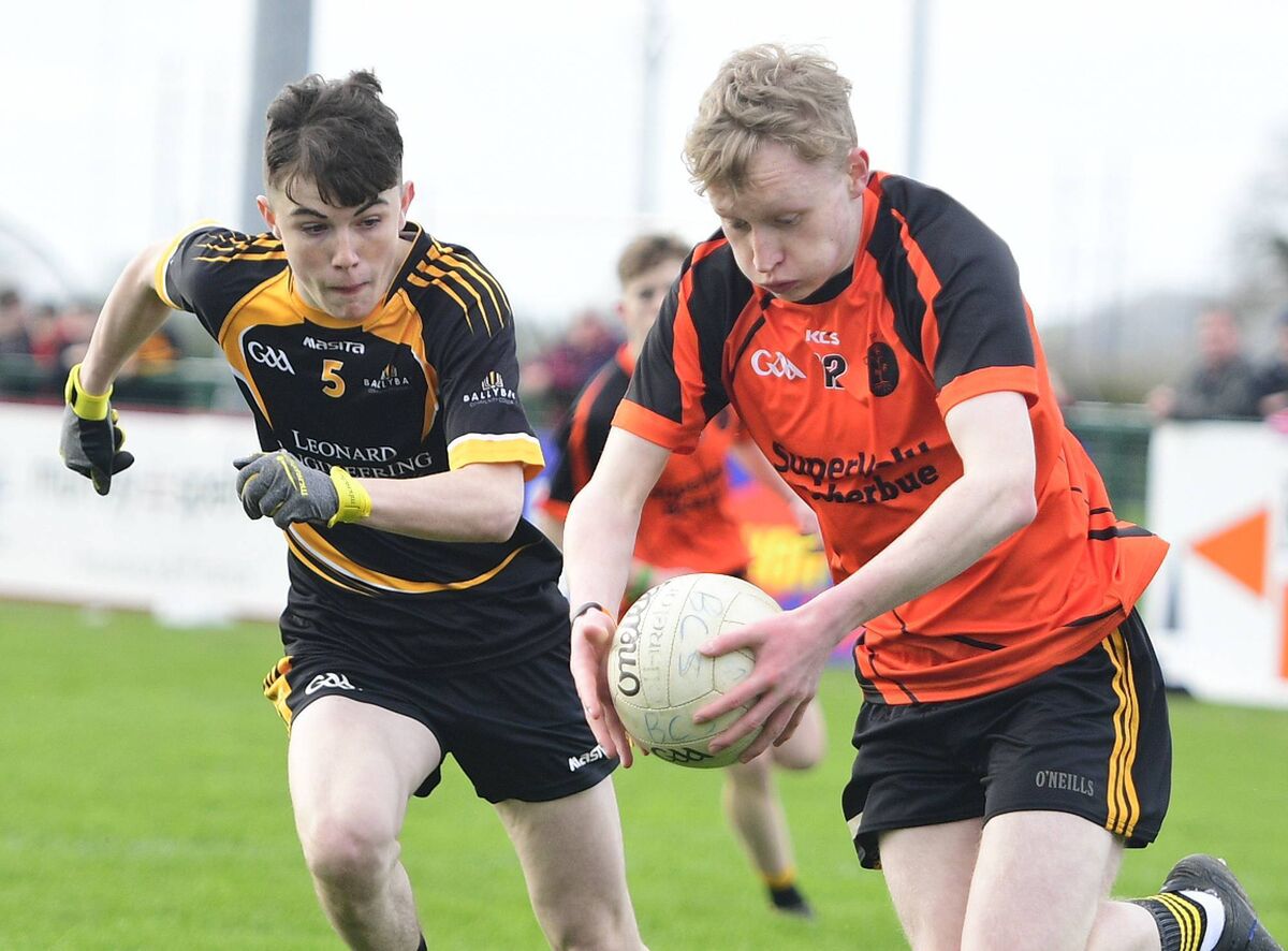 Jack Curtin, in action here for Boherbue CS in 2019, is Rockchapel's leading scorer in the championship. Pic by  John Tarrant
