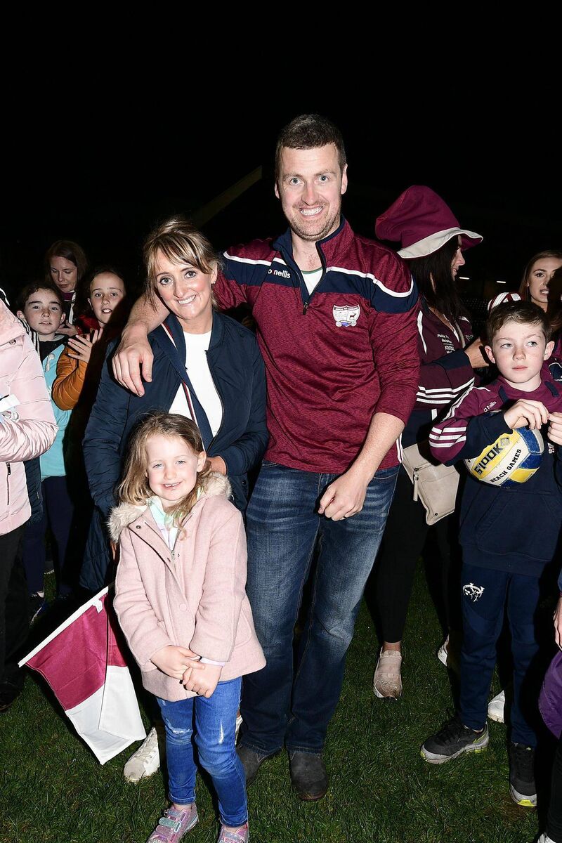 Rockchapel chairman Brendan Cahill and family after the 2020 Bon Secours IAFC final win. Picture: John Tarrant 