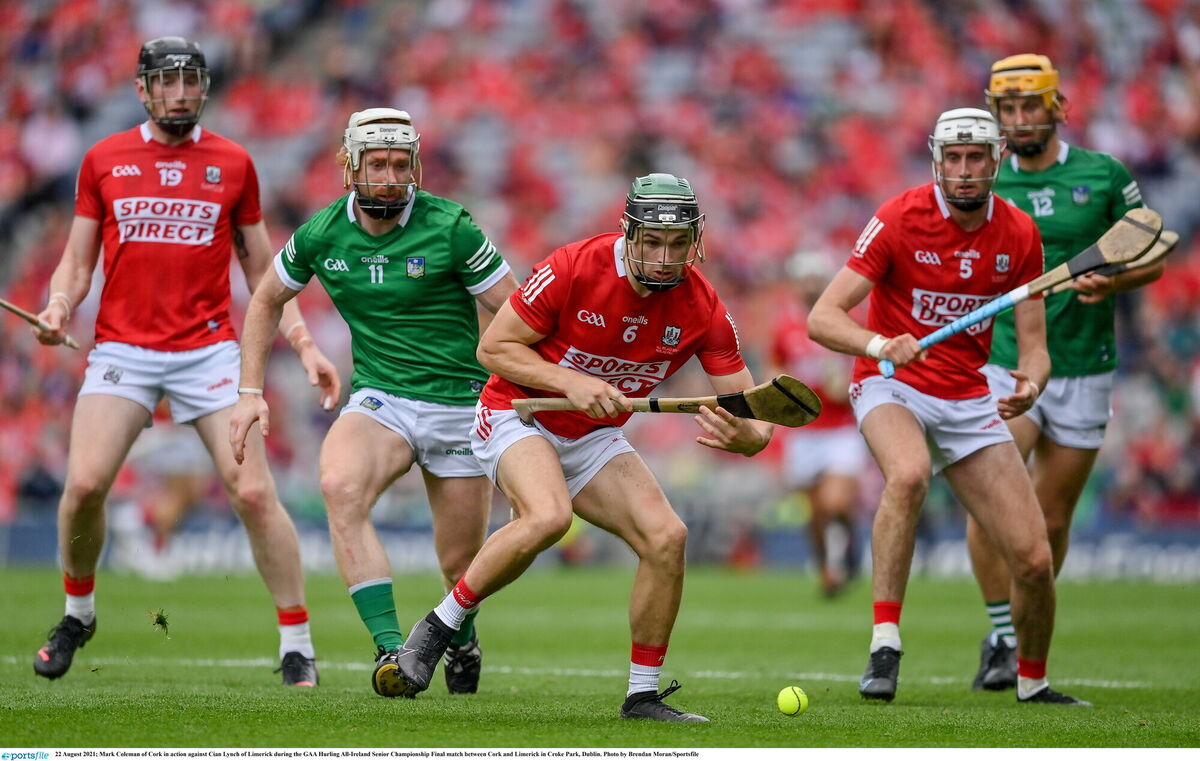 Mark Coleman of Cork in action against Cian Lynch of Limerick at Croke Park on Sunday. Picture: Brendan Moran/Sportsfile Mark Coleman of Cork in action against Cian Lynch of Limerick at Croke Park on Sunday. Picture: Brendan Moran/Sportsfile