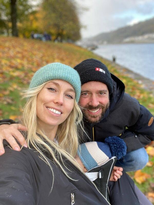 Cork model Serena Lee, her husband Andrew Jolly and their new baby Koa.