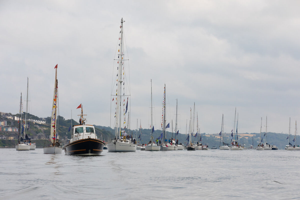 Participants taking part in the Royal Cork Yacht Club’s Tricentenary Maritime Parade on Saturday 28th August. Pic Darragh Kane
