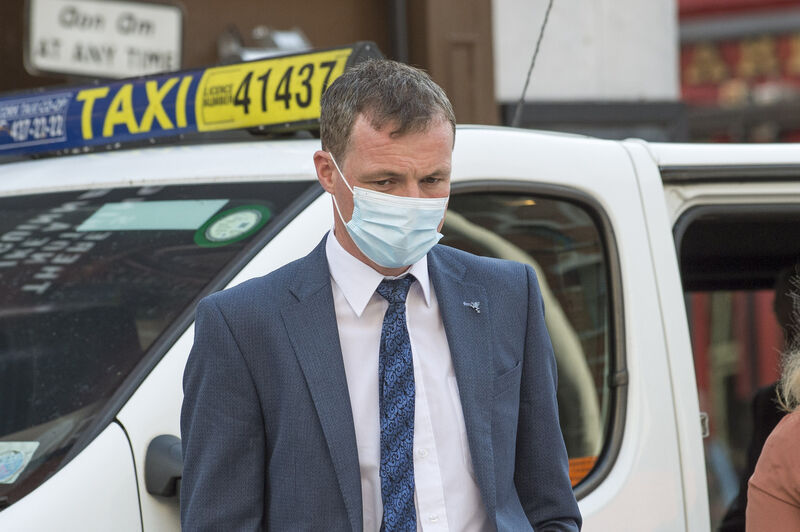  Kieran Downey, husband of the late Marie Downey pictured at Cork city Coroner's Court for the inquest into the death of the 36-year-old and their four-day-old boy Darragh, who died in Cork University Maternity Hospital (CUMH) more than two years ago. Pic Cork Courts Limited