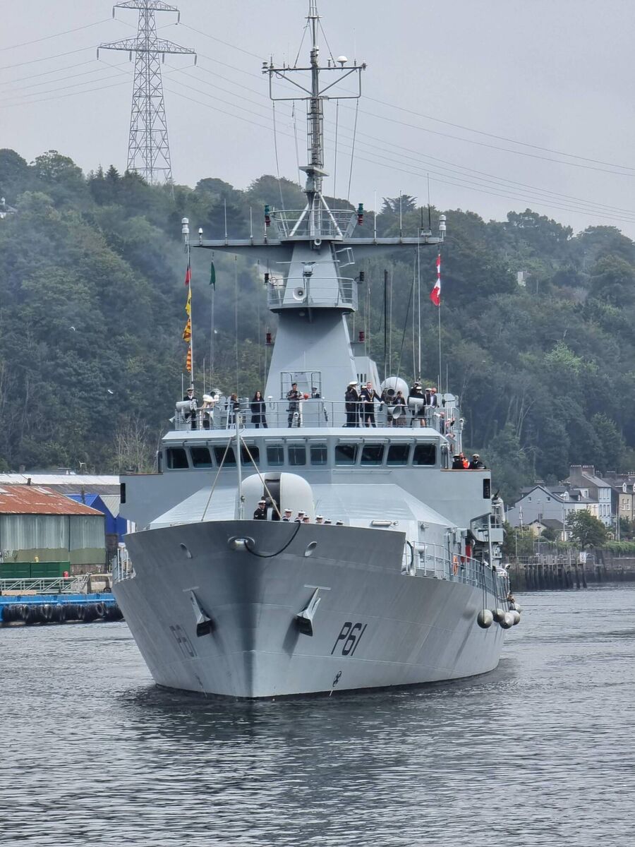 The L.É Samuel Beckett on National Services Day as well as marking the 75th Anniversary of the Naval Service. The L.É Samuel Beckett on National Services Day as well as marking the 75th Anniversary of the Naval Service.