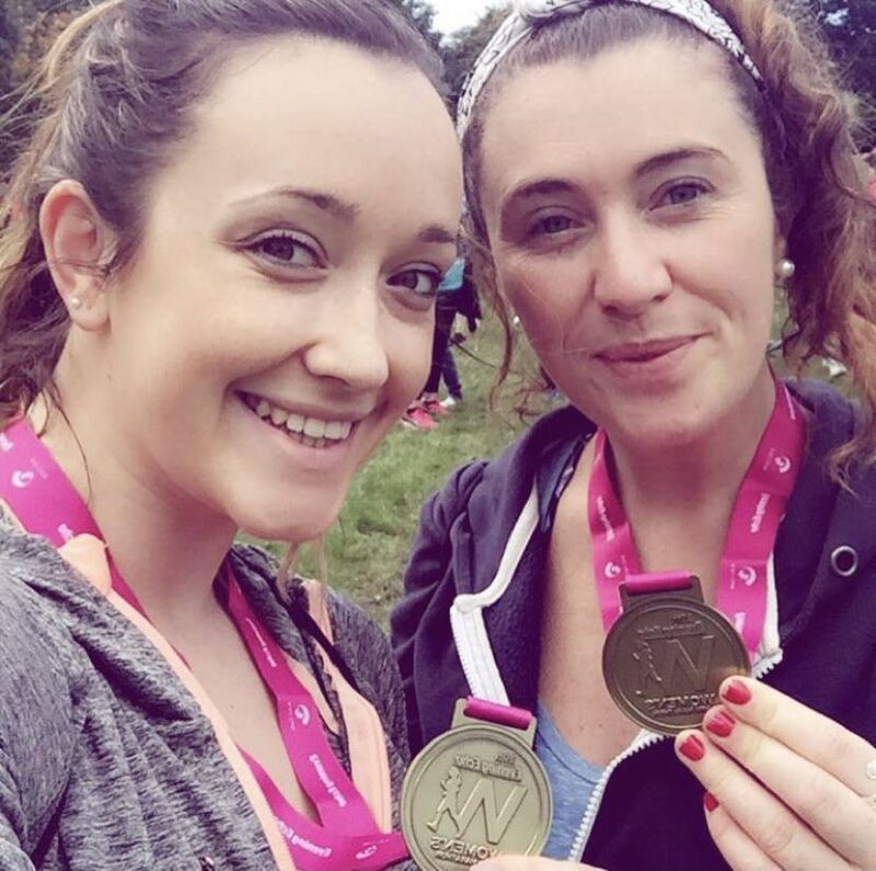 Carol Hurley with Anna O'Donoghue. 