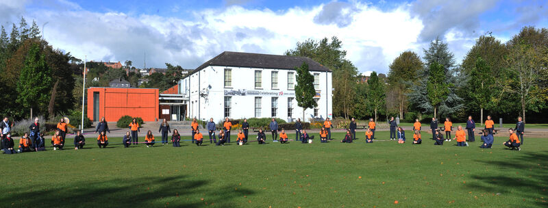 Transition year pupils from Scoil Mhuire, Wellington Road, Cork took part in The Echo Women’s Mini Marathon Virtual race last year. Picture: Larry Cummins
