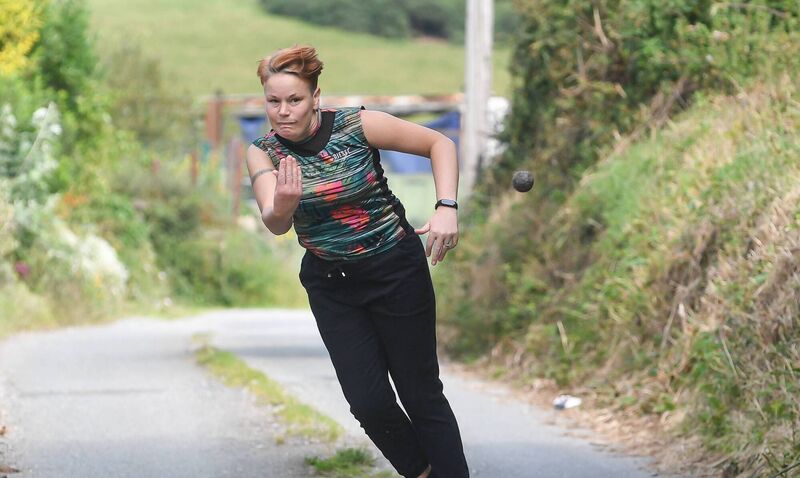 Carmel Carey in action. Picture: David Keane.