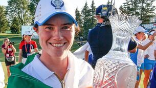 <p class="contextmenu internal_Caption">Sports women such as Leona Maguire, who helped Europe win golf’s Solheim Cup, are leading the way.</p>