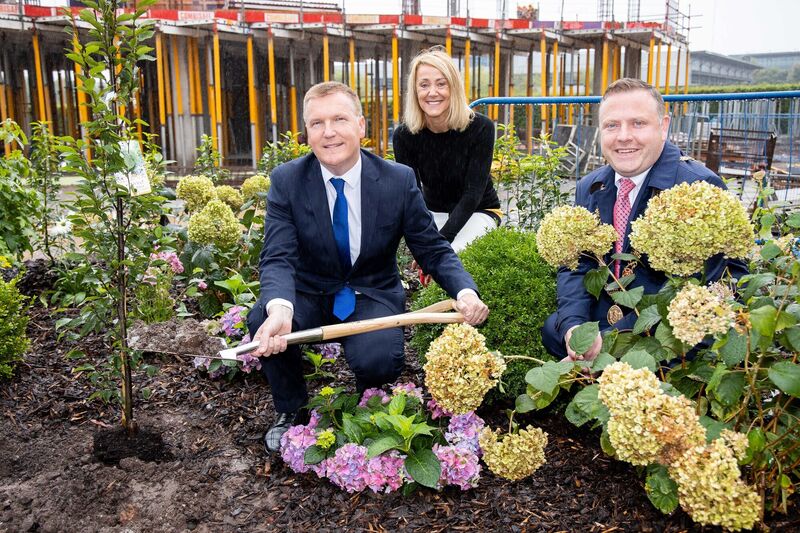 Michael McGrath TD, Minister for Public Expenditure and Reform; Anne Carrigy, Cork Site Lead, Logitech, and Cllr Colm Kelleher, Lord Mayor of Cork, pictured at the tree planting ceremony to mark the announcement by Logitech International and JCD Group of the development of a new, LEED Gold office building. Picture: Michael O'Sullivan /OSM PHOTO Michael McGrath TD, Minister for Public Expenditure and Reform; Anne Carrigy, Cork Site Lead, Logitech, and Cllr Colm Kelleher, Lord Mayor of Cork, pictured at the tree planting ceremony to mark the announcement by Logitech International and JCD Group of the development of a new, LEED Gold office building. Picture: Michael O'Sullivan /OSM PHOTO